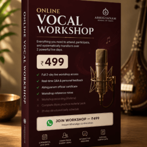 Online vocal workshop