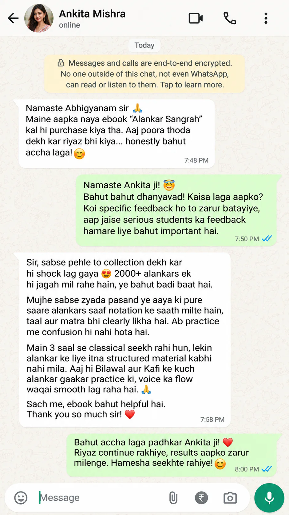 Learner experience testimonial