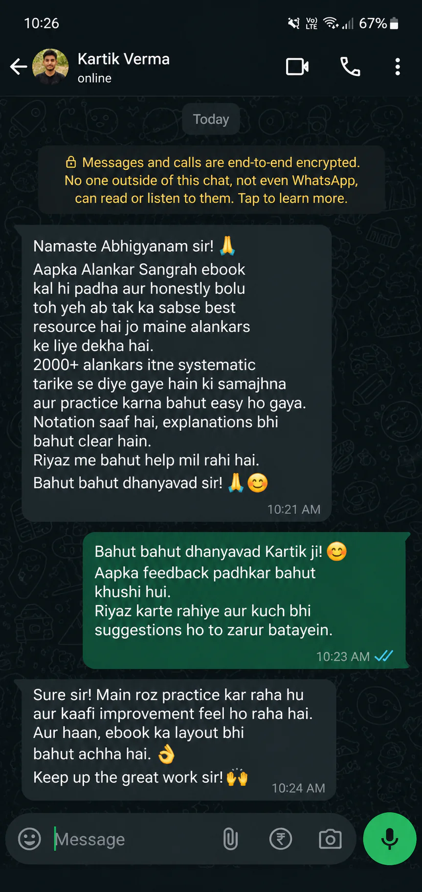 Learner experience testimonial