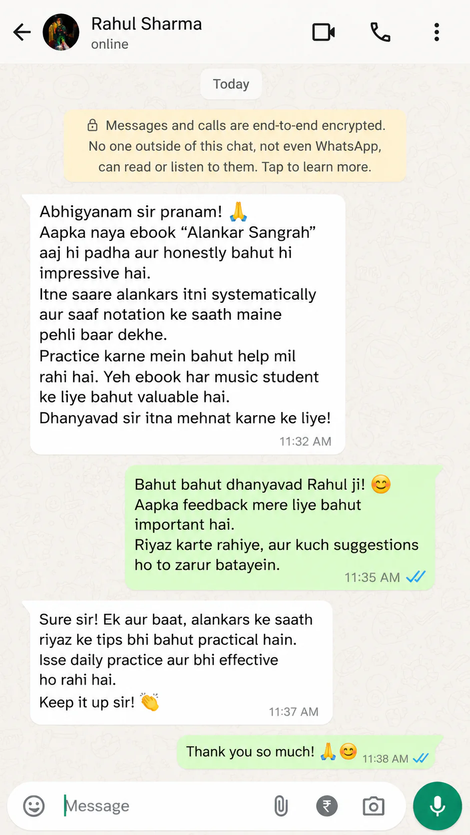 Learner experience testimonial